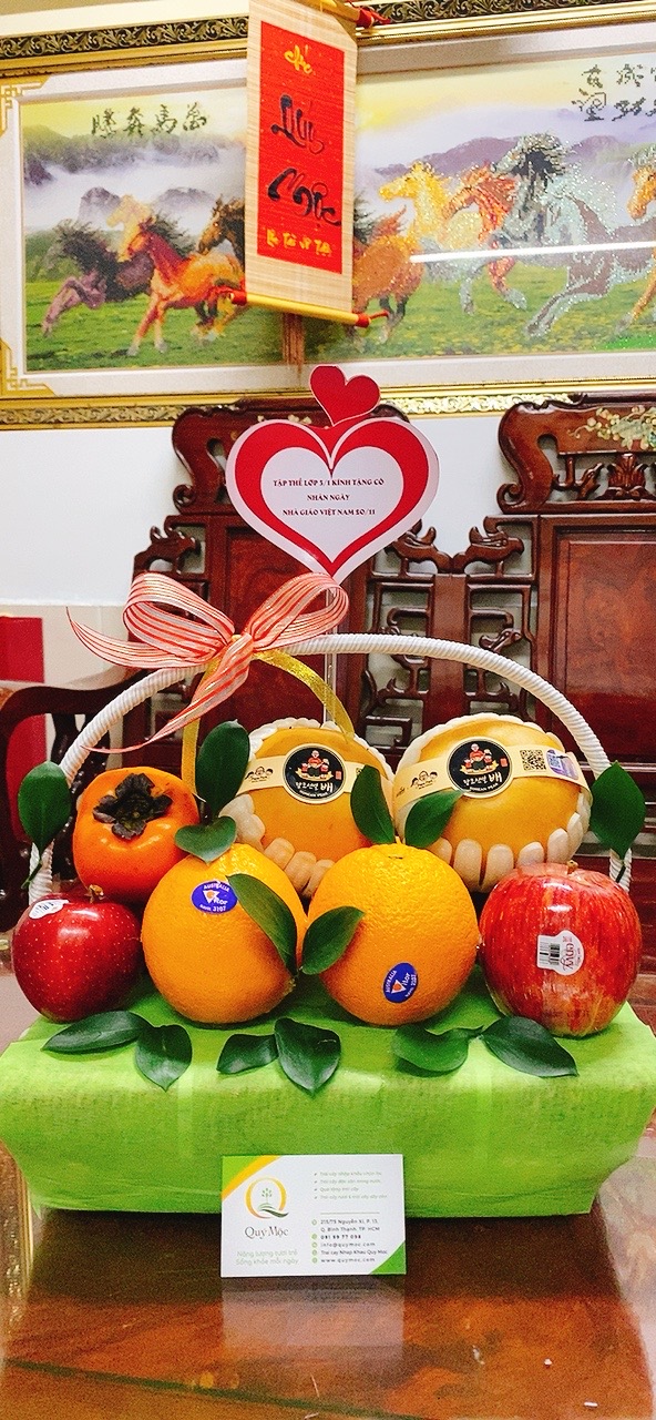 GIỎ QUÀ TRÁI CÂY MỪNG  NGÀY NHÀ GIÁO VIỆT NAM