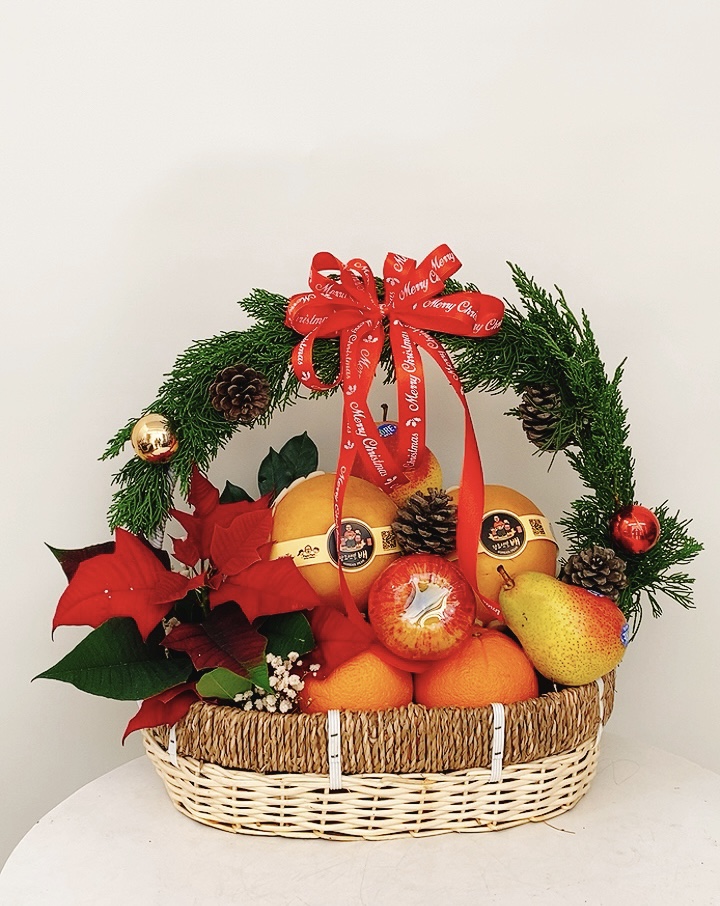 GIỎ TRÁI CÂY MÓN QUÀ GIÁNG SINH TỐT CHO SỨC KHỎE